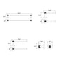 Thyme Black and Gold Modern Bathroom Hardware 4-Piece Set