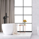 Sheeny 1 Handle Freestanding Tub Faucet with Handheld in Matte Black