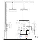 Qexle 12 In Ceiling Mounted Thermostatic Shower System with 6 Body Jets