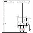 Lamo 13 In Ceiling Mounted LED Thermostatic Shower System with 6 Body Jets