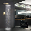 Smoell Pressure Balanced 10 In Shower System with Handshower in Brushed Gold