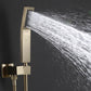 Smoell Pressure Balanced 10 In Shower System with Handshower in Brushed Gold