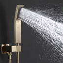 Smoell Pressure Balanced 10 In Shower System with Handshower in Brushed Gold