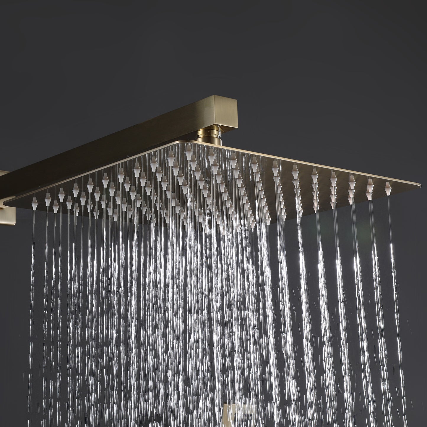 Smoell Pressure Balanced 10 In Shower System with Handshower in Brushed Gold