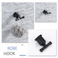 Posca Wall Mounted Matte Black Bathroom Hardware 4-Piece Set