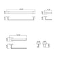 Mally 4-Piece Bathroom Hardware Towel Bar Set