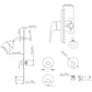 Fenty Classic Single Handle 5-Spray Shower and Tub Faucet in Matte Black
