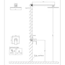 Masa Wall Mounted 10 In. Rainfall Shower System in Matte Black